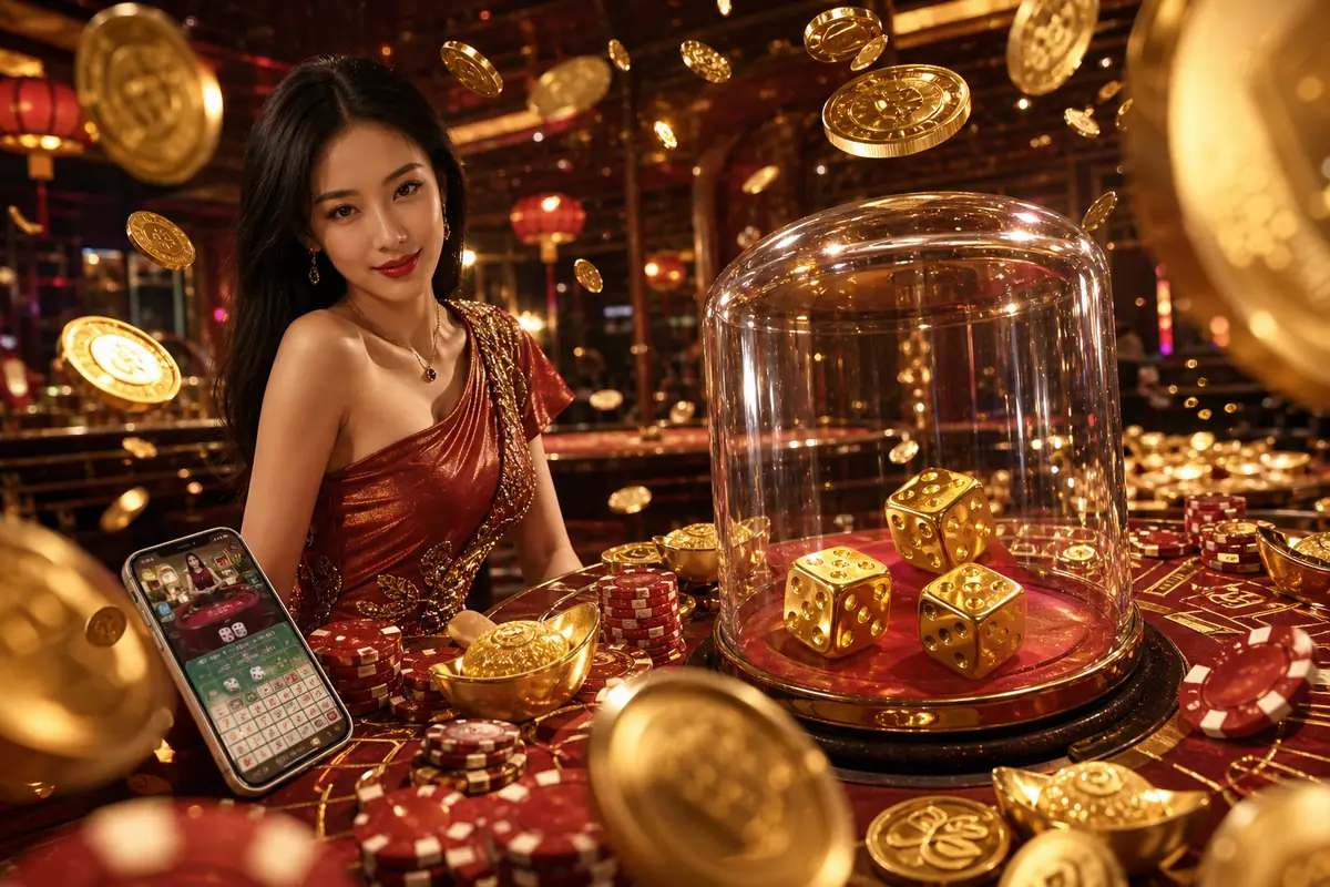 new1bet Casino dealer langsung baccarat meja